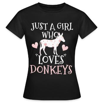 Donkey ass ass - Women's T-Shirt - black - Front - AI Model Female 172 dark (172cm)
