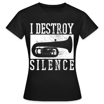 Tuba tuba - T-shirt Femme - noir - Devant - AI Model Female 172 dark (172cm)
