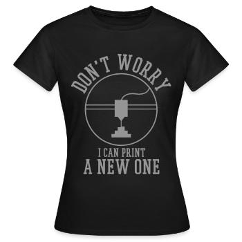 3D Printing 3D Printing 3D Printing - Women's T-Shirt - black - Front - AI Model Female 172 dark (172cm)