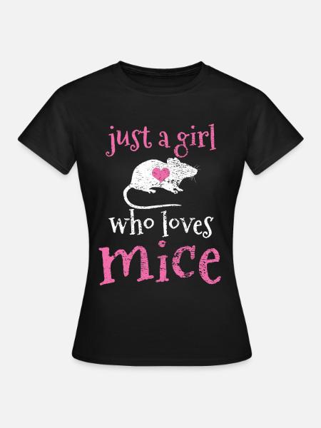 Mäuse Maus - Frauen T-Shirt - Schwarz
