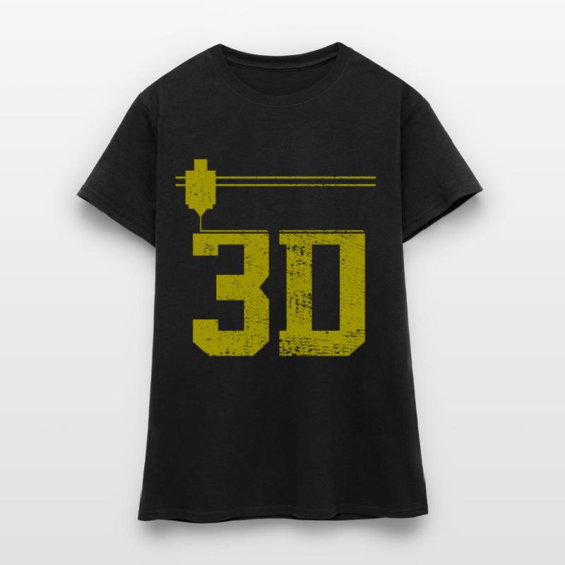 Impression 3D Impression 3D Impression 3D T-shirt Femme