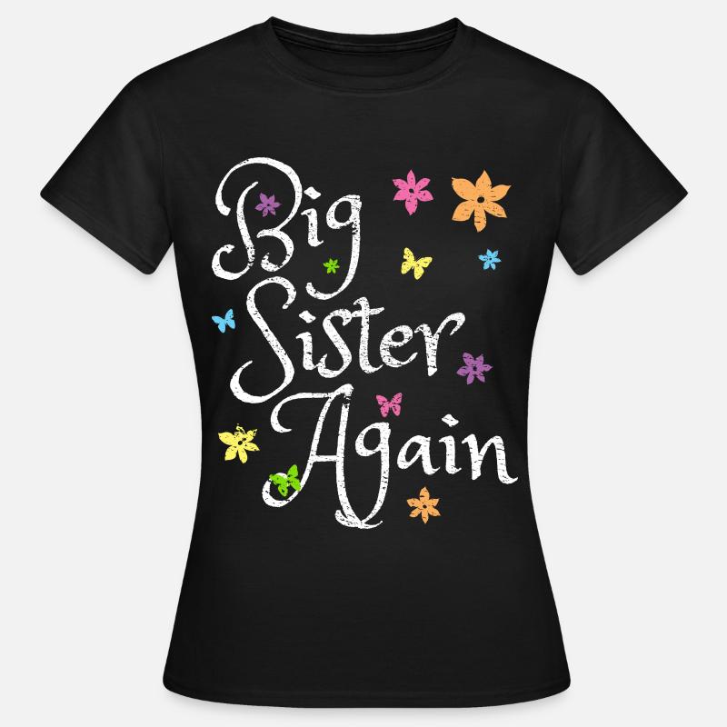 Anuncio de bebe hermana mayor - Dame-T-shirt - sort