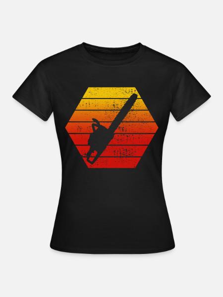 Motorsäge - Frauen T-Shirt - Schwarz