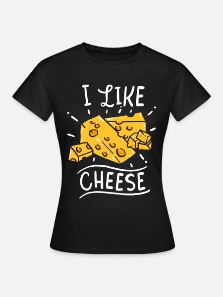 Käse Käse Käse Käse - Frauen T-Shirt - Schwarz
