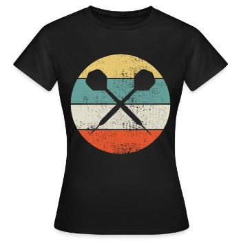 Fléchettes fléchettes fléchettes - T-shirt Femme - noir - Devant - AI Model Female 172 dark (172cm)