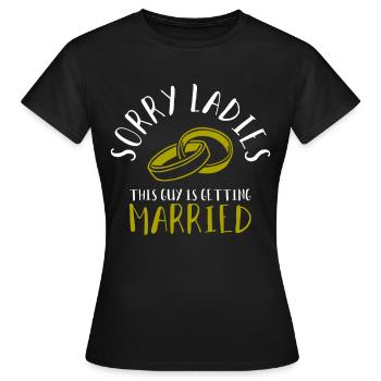 Se marier - T-shirt Femme - noir - Devant - AI Model Female 172 dark (172cm)