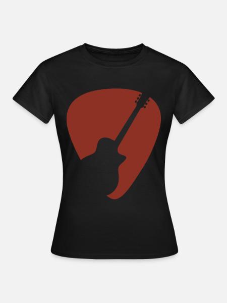 Gitarre - Frauen T-Shirt - Schwarz