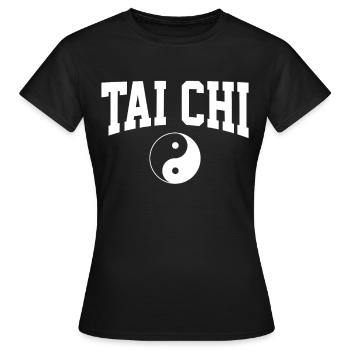 Tai chi - T-shirt Femme - noir - Devant - AI Model Female 172 dark (172cm)