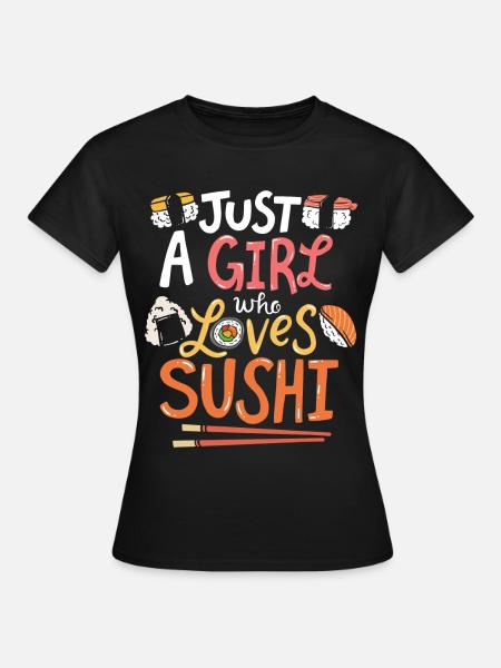 Sushi - Frauen T-Shirt - Schwarz