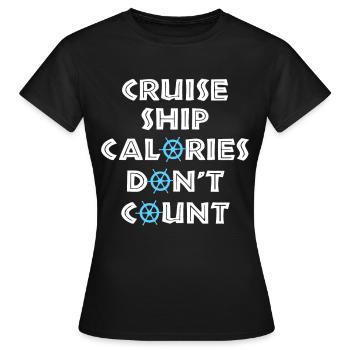 Croisière croisière - T-shirt Femme - noir - Devant - AI Model Female 172 dark (172cm)