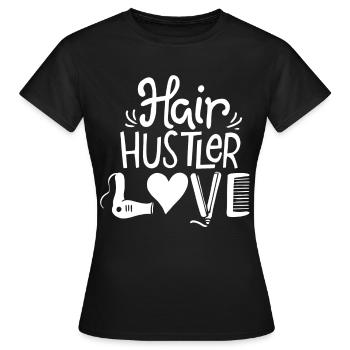 Friseurin Friseurin Friseurin - Frauen T-Shirt - Schwarz - Vorne - AI Model Female 172 dark (172cm)