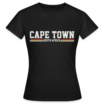 Kapstadt Südafrika - Frauen T-Shirt - Schwarz - Vorne - AI Model Female 172 dark (172cm)