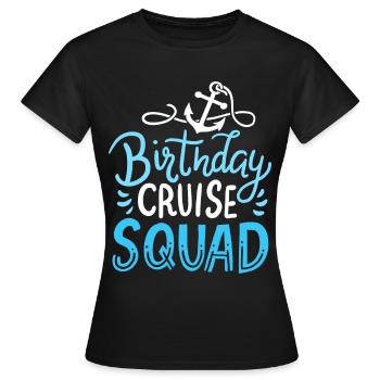 Croisière croisière anniversaire - T-shirt Femme - noir - Devant - AI Model Female 172 dark (172cm)