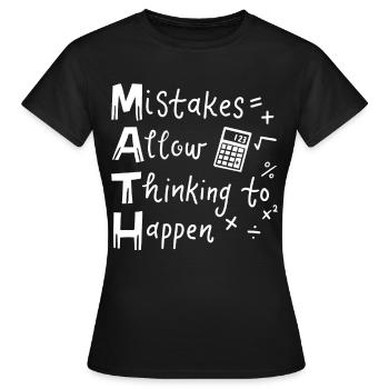 Mathelehrer - Frauen T-Shirt - Schwarz - Vorne - AI Model Female 172 dark (172cm)