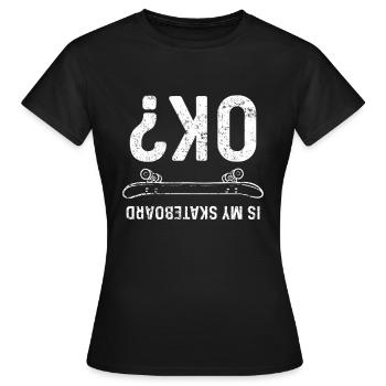 Skateboard Skateboard - T-shirt Femme - noir - Devant - AI Model Female 172 dark (172cm)
