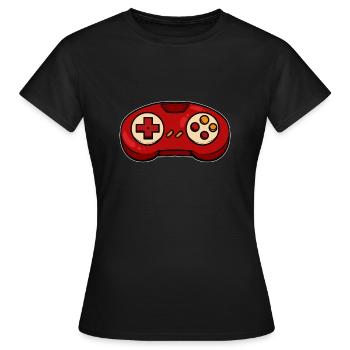 Console de jeu - T-shirt Femme - noir - Devant - AI Model Female 172 dark (172cm)