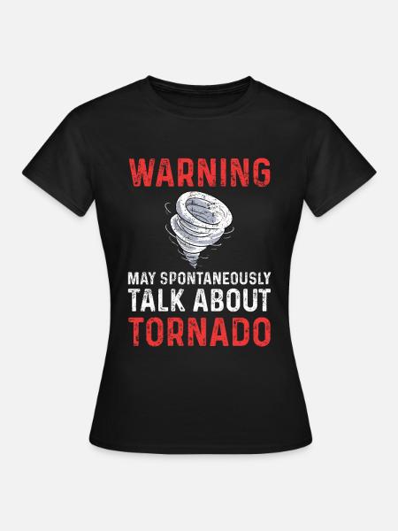 Tornado-Sturmjäger - Dame-T-shirt - sort