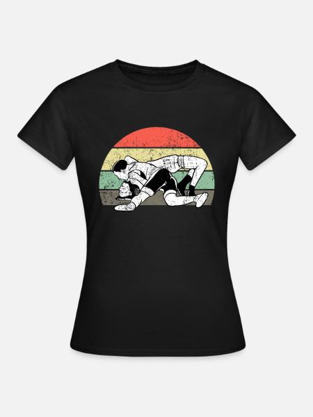 Ringer-Retro - Frauen T-Shirt - Schwarz