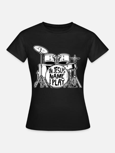 Schlagzeuger Christian - Frauen T-Shirt - Schwarz