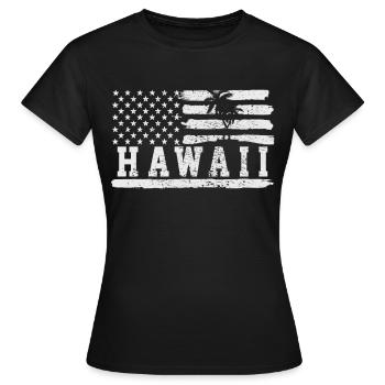 Hawaii - T-shirt Femme - noir - Devant - AI Model Female 172 dark (172cm)