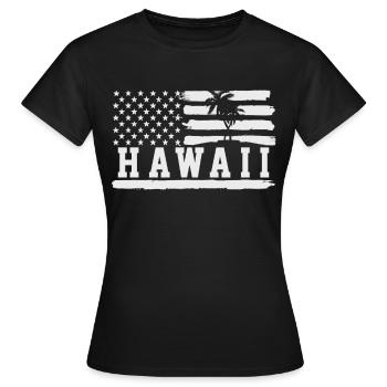Hawaii - T-shirt Femme - noir - Devant - AI Model Female 172 dark (172cm)