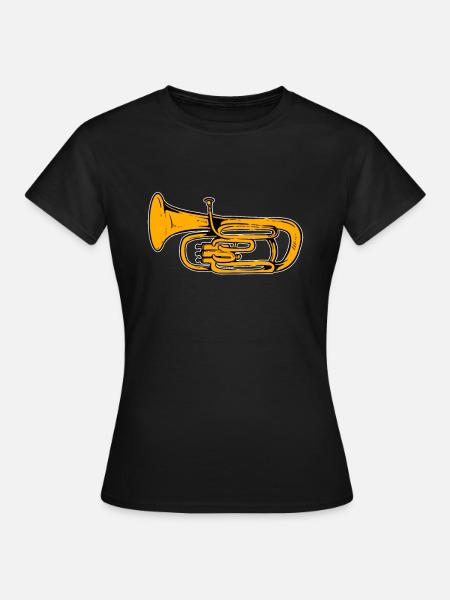 Tuba - Frauen T-Shirt - Schwarz