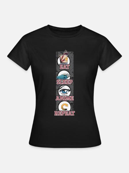Anime - T-shirt Femme - noir