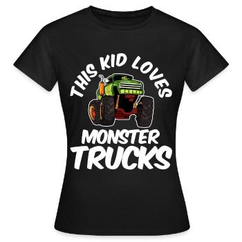 Monstertruck - Frauen T-Shirt - Schwarz - Vorne - AI Model Female 172 dark (172cm)