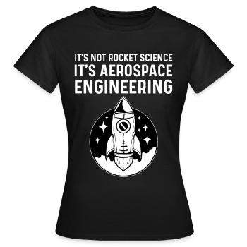 Luft- und Raumfahrttechnik - Frauen T-Shirt - Schwarz - Vorne - AI Model Female 172 dark (172cm)