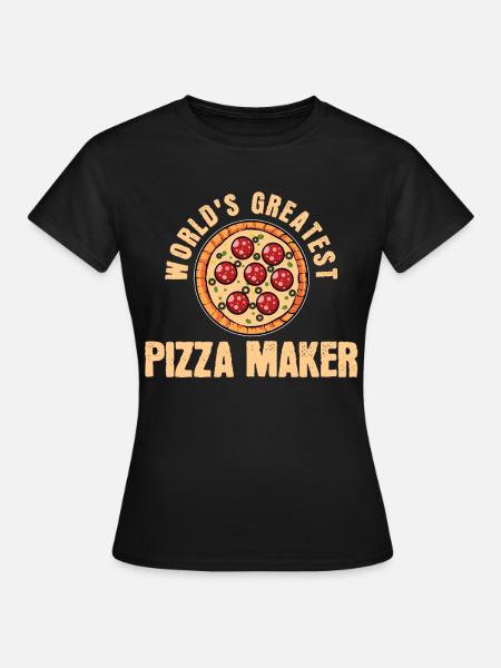 Pizzabäcker - Frauen T-Shirt - Schwarz