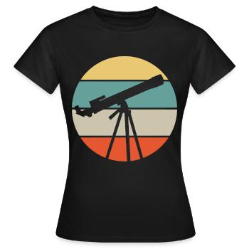 Astronomie du télescope - T-shirt Femme - noir - Devant - AI Model Female 172 dark (172cm)