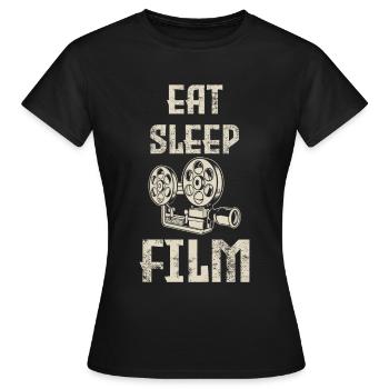 Film d'acteur caméraman - T-shirt Femme - noir - Devant - AI Model Female 172 dark (172cm)