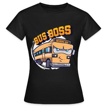 Schulbus - Frauen T-Shirt - Schwarz - Vorne - AI Model Female 172 dark (172cm)