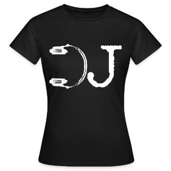 DJ DJ DJ hang up - Women's T-Shirt - black - Front - AI Model Female 172 dark (172cm)