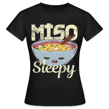 Miso Suppe - Frauen T-Shirt - Schwarz - Vorne - AI Model Female 172 dark (172cm)