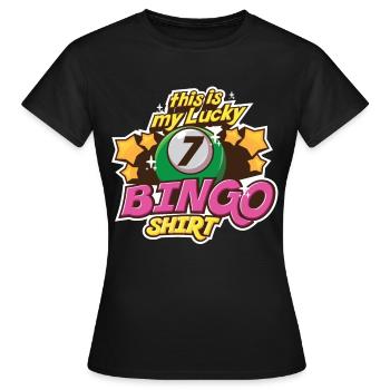 loto - T-shirt Femme - noir - Devant - AI Model Female 172 dark (172cm)