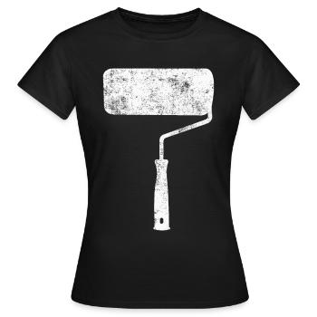 Peintre peintre - T-shirt Femme - noir - Devant - AI Model Female 172 dark (172cm)