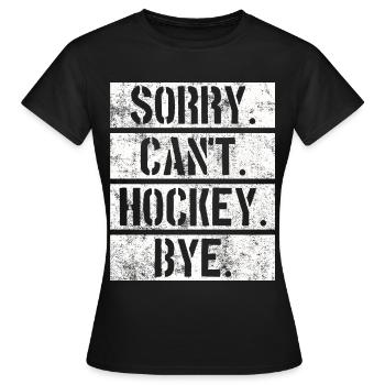 Hockey hockey - T-shirt Femme - noir - Devant - AI Model Female 172 dark (172cm)