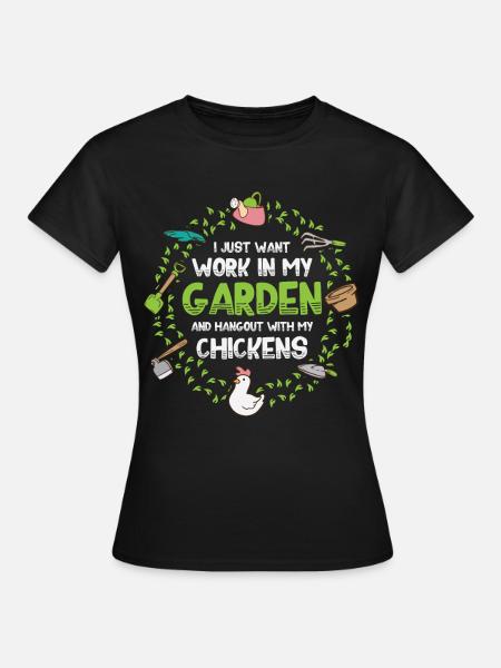 Poulets jardinier jardinier jardinier - T-shirt Femme - noir