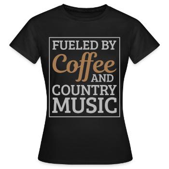 Country - Women's T-Shirt - black - Front - AI Model Female 172 dark (172cm)