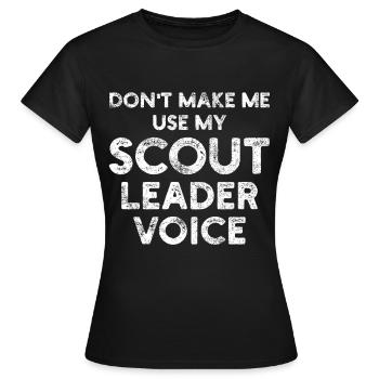 Scout team leader leader - Women's T-Shirt - black - Front - AI Model Female 172 dark (172cm)