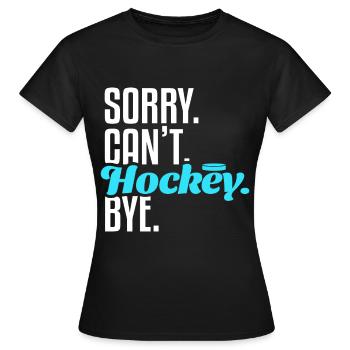 Hockey Verein - Frauen T-Shirt - Schwarz - Vorne - AI Model Female 172 dark (172cm)