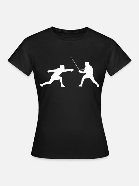 Fechten - Frauen T-Shirt - Schwarz