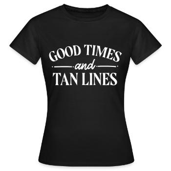Vacances d'été - T-shirt Femme - noir - Devant - AI Model Female 172 dark (172cm)