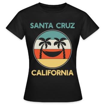 Santa Cruz - Frauen T-Shirt - Schwarz - Vorne - AI Model Female 172 dark (172cm)