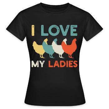 Poulailler - T-shirt Femme - noir - Devant - AI Model Female 172 dark (172cm)