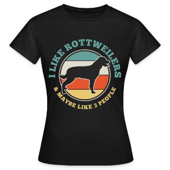 rottweiler - T-shirt Femme - noir - Devant - AI Model Female 172 dark (172cm)