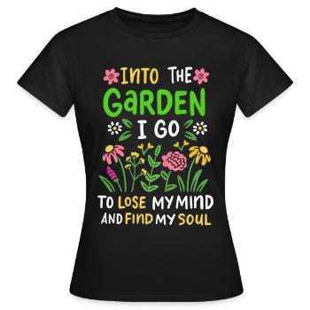 Jardinier jardinier jardinier amateur - T-shirt Femme - noir - Devant - AI Model Female 172 dark (172cm)