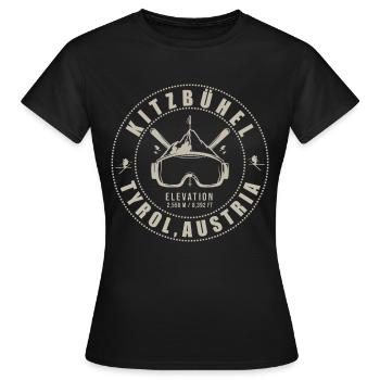 Kitzbühel Autriche - T-shirt Femme - noir - Devant - AI Model Female 172 dark (172cm)