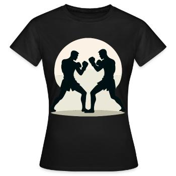 Kickboxen Kickboxer - Frauen T-Shirt - Schwarz - Vorne - AI Model Female 172 dark (172cm)
